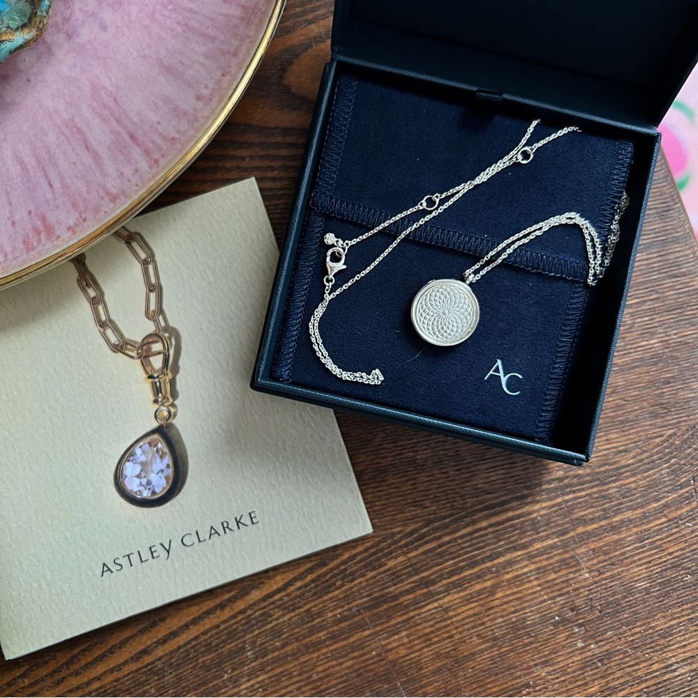 Astley Clarke Celestial Radial Locket Sterling Silver Necklace